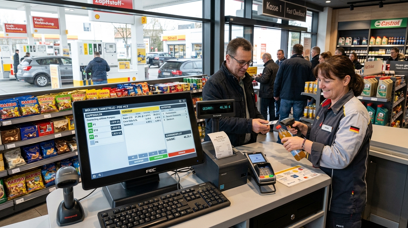 MAXTOUCH Kassensystem für Tankstelle