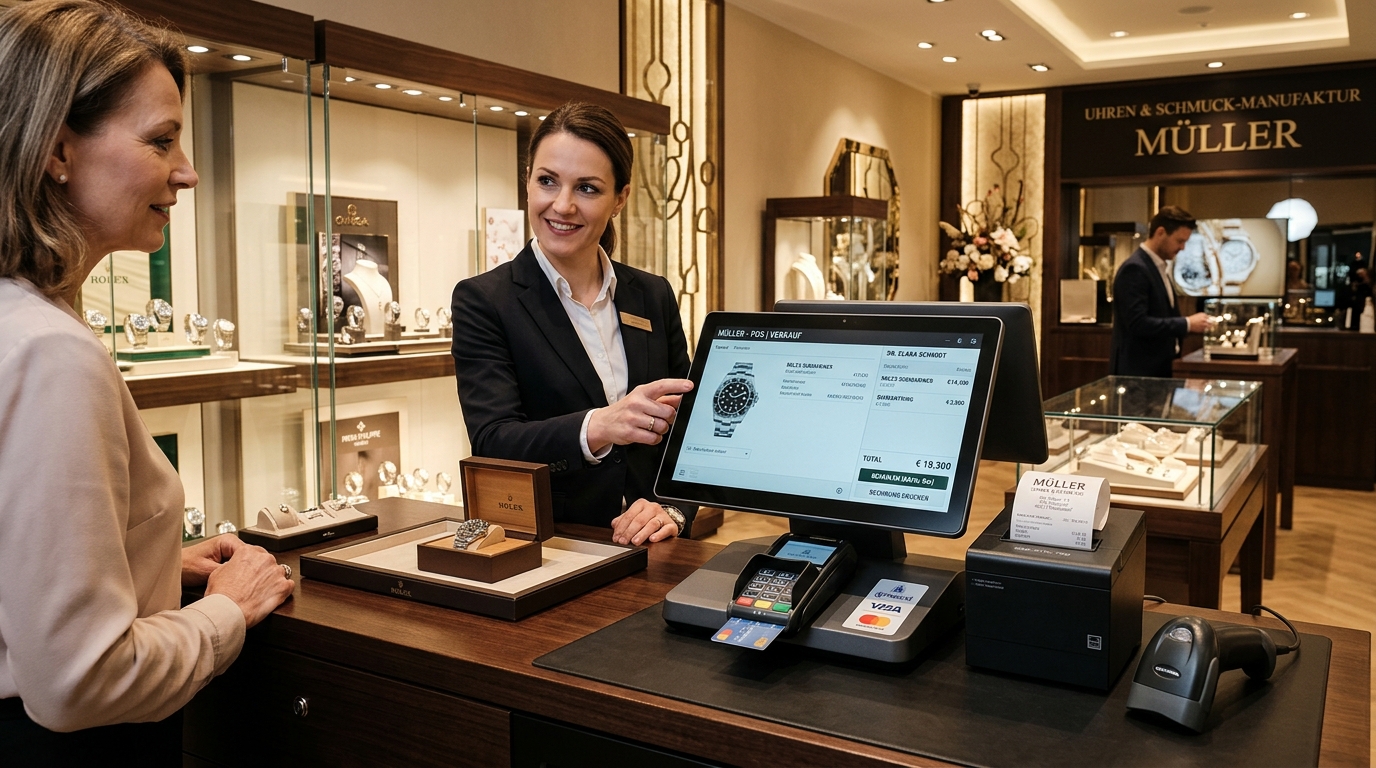 MAXTOUCH Kassensystem für Juwelier