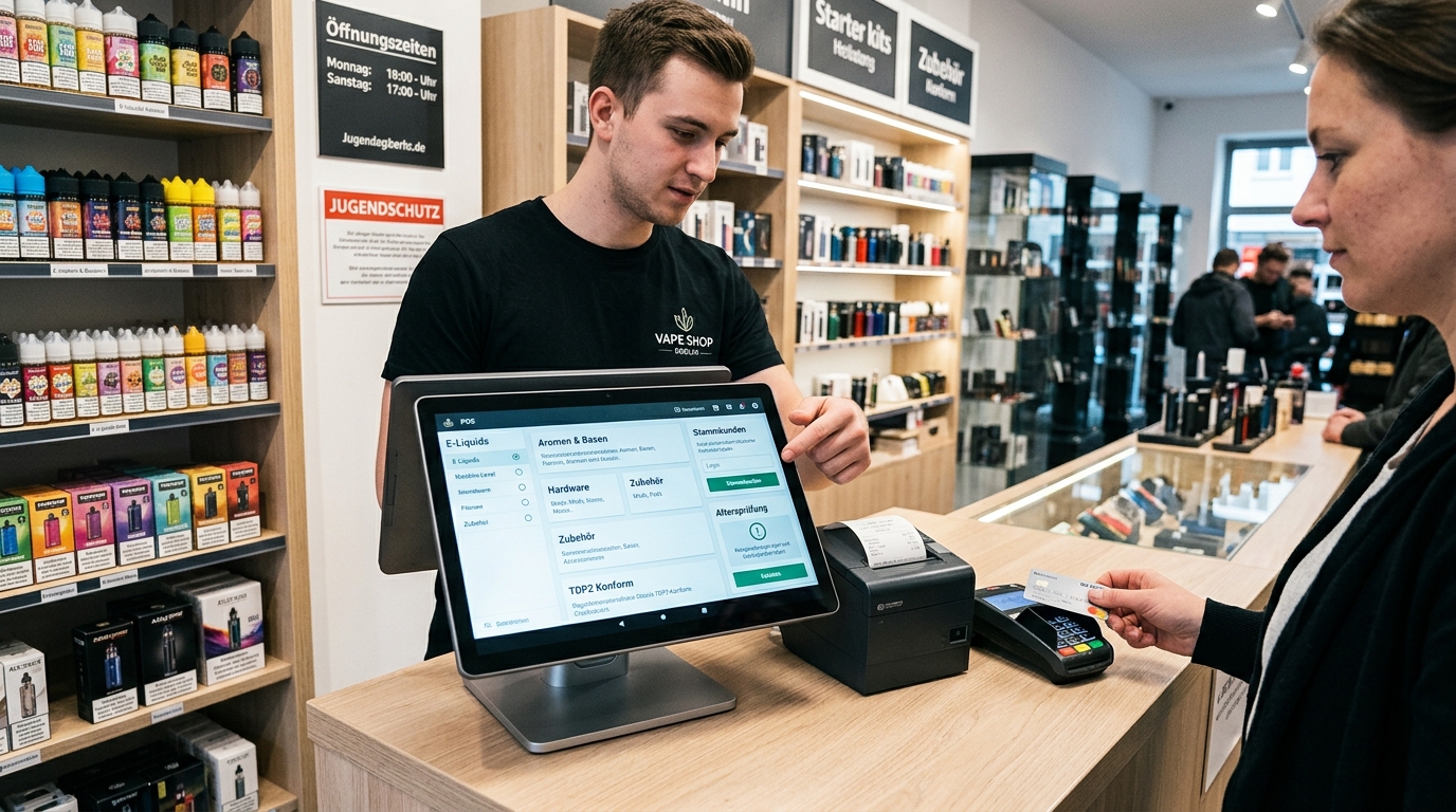 MAXTOUCH Kassensystem für Dampfshops